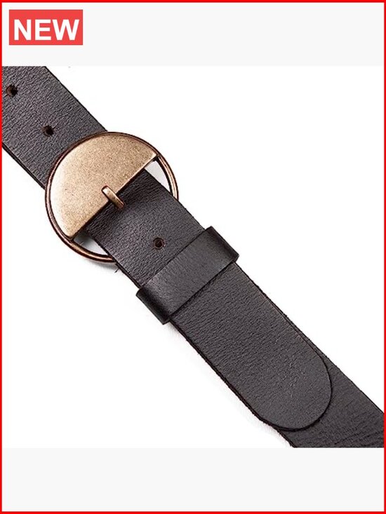 Leather Harness Belt with Half Circle Statement Buckle main image 5